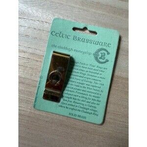 Celtic Brassware Claddagh Money Clip - Solid Brass